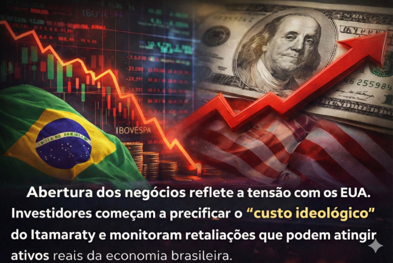 MERCADO EM ALERTA: Política externa coloca Embraer e Agronegócio na zona de risco