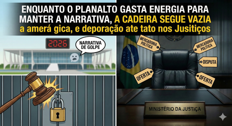 Governo à Deriva: A obsessão pela “vingança” do 8 de Janeiro e o perigoso vácuo no Ministério da Justiça