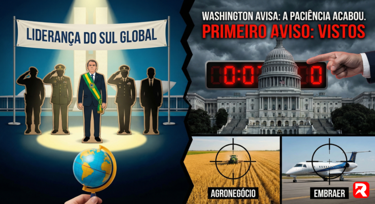 O ULTIMATO DE TRUMP: Ideologia do Planalto coloca Embraer e Agronegócio na mira de sanções americanas